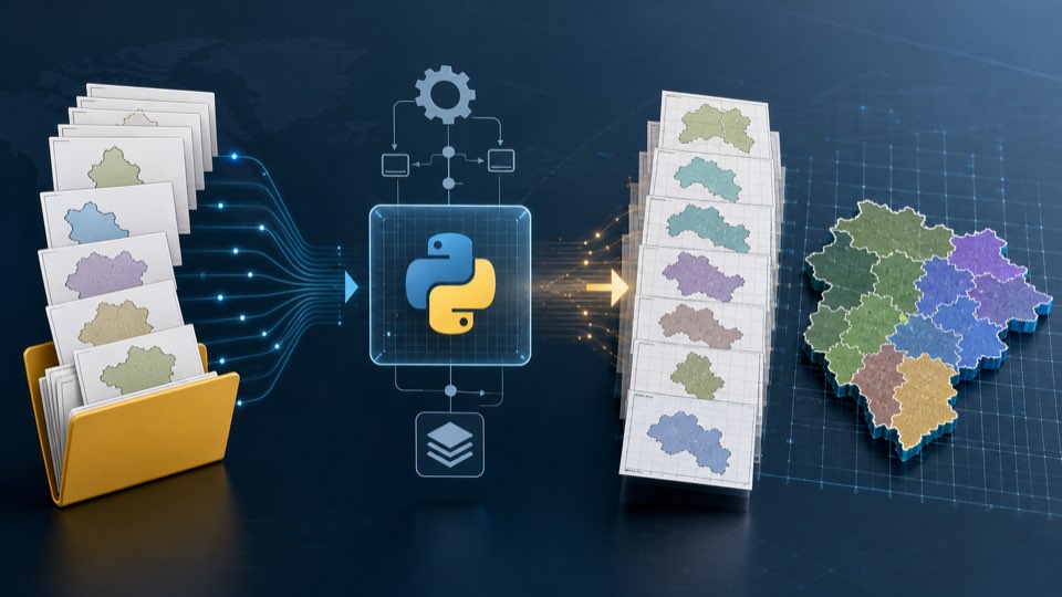 ArcPy 批量投影转换：用 Python 统一文件夹内 Shapefile 坐标系