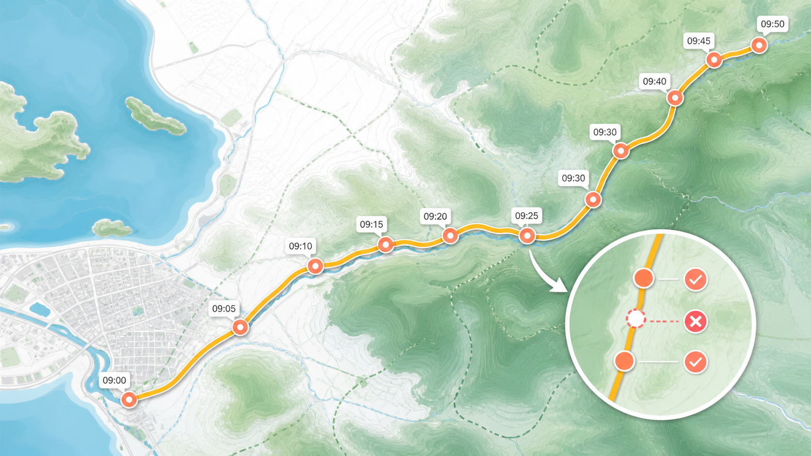 QGIS 点转线怎么做：轨迹生成、排序字段与重复点处理