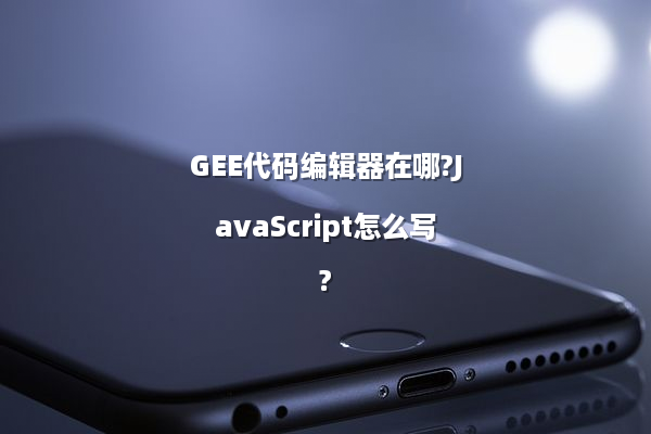 GEE代码编辑器在哪?JavaScript怎么写?