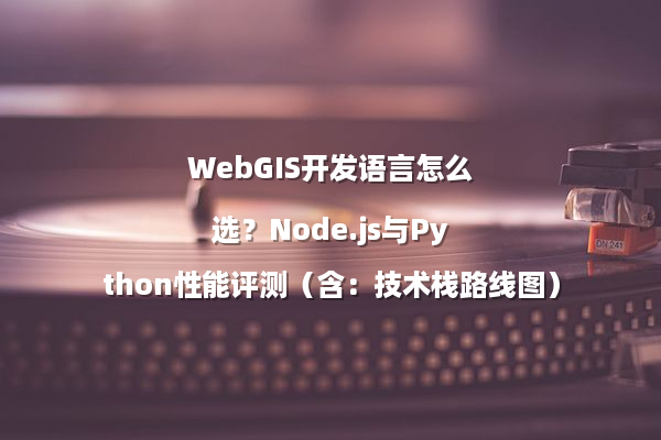 WebGIS开发语言怎么选？Node.js与Python性能评测（含：技术栈路线图）
