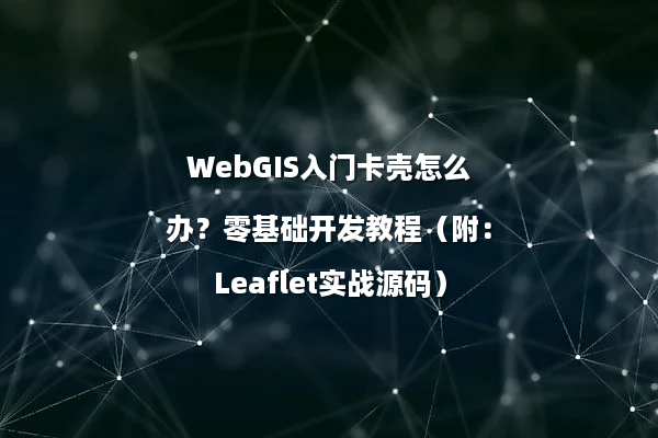 WebGIS入门卡壳怎么办？零基础开发教程（附：Leaflet实战源码）