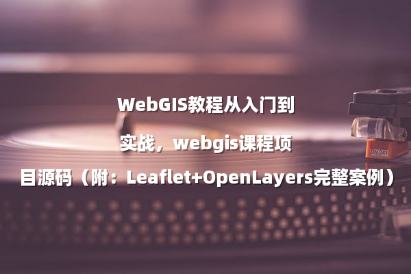 WebGIS教程从入门到实战，webgis课程项目源码（附：Leaflet+OpenLayers完整案例）