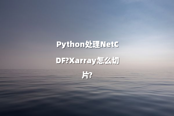 Python处理NetCDF?Xarray怎么切片?