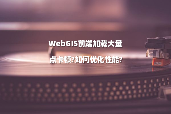 WebGIS前端加载大量点卡顿?如何优化性能?