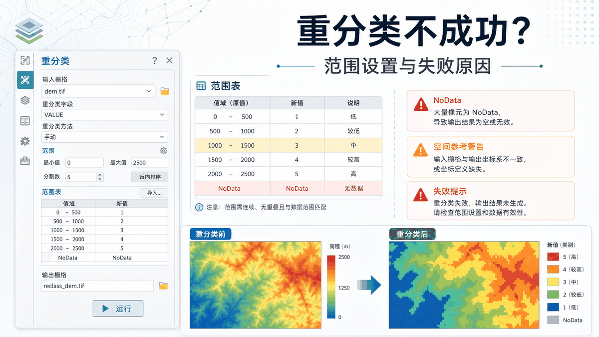 ArcGIS Pro重分类与arcgis pro重分类不成功怎么回事教程示意图