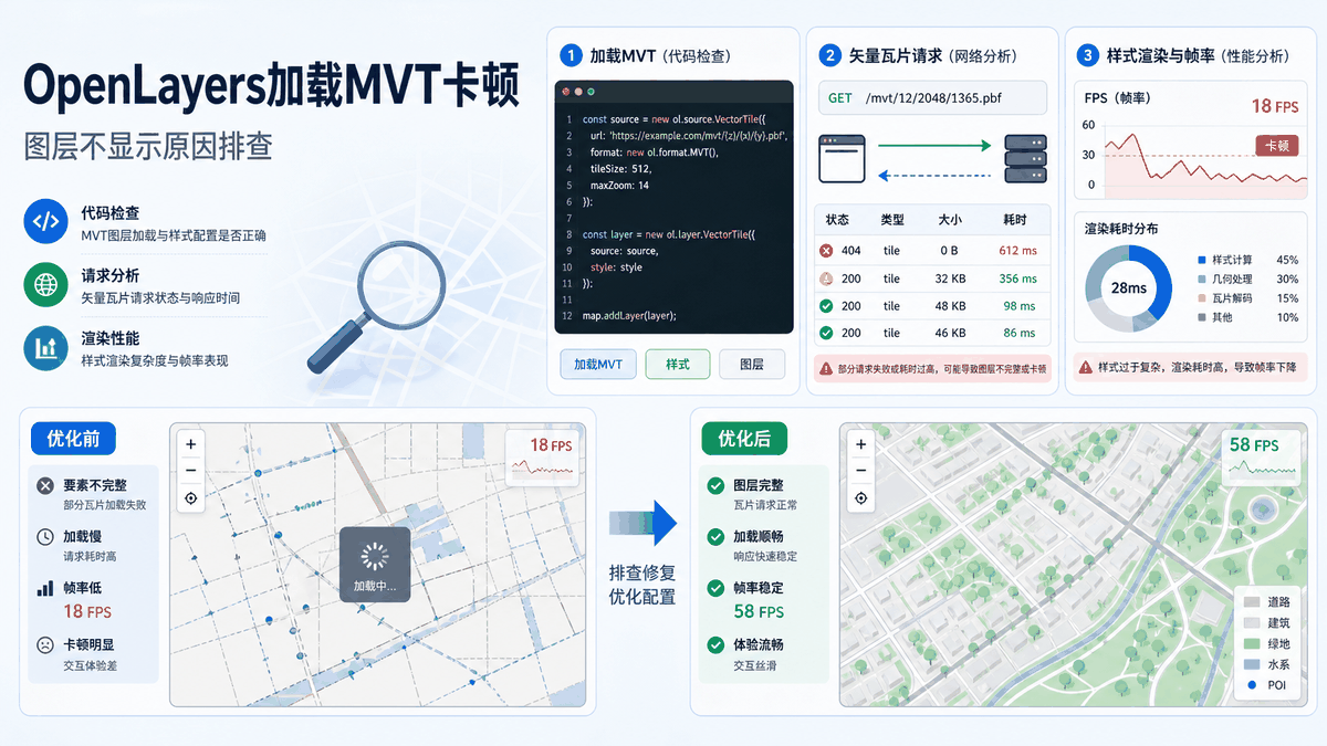 OpenLayers加载MVT与openlayers加载mvt教程示意图