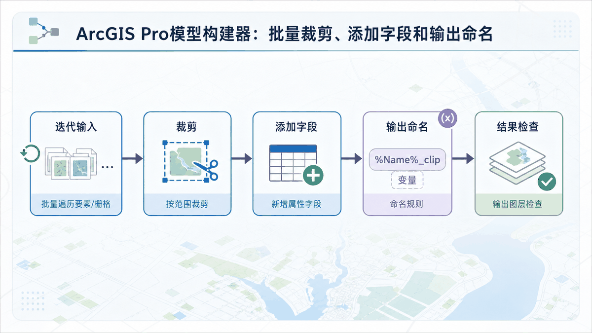 ArcGIS Pro模型构建器与arcgis模型构建器批量处理教程示意图