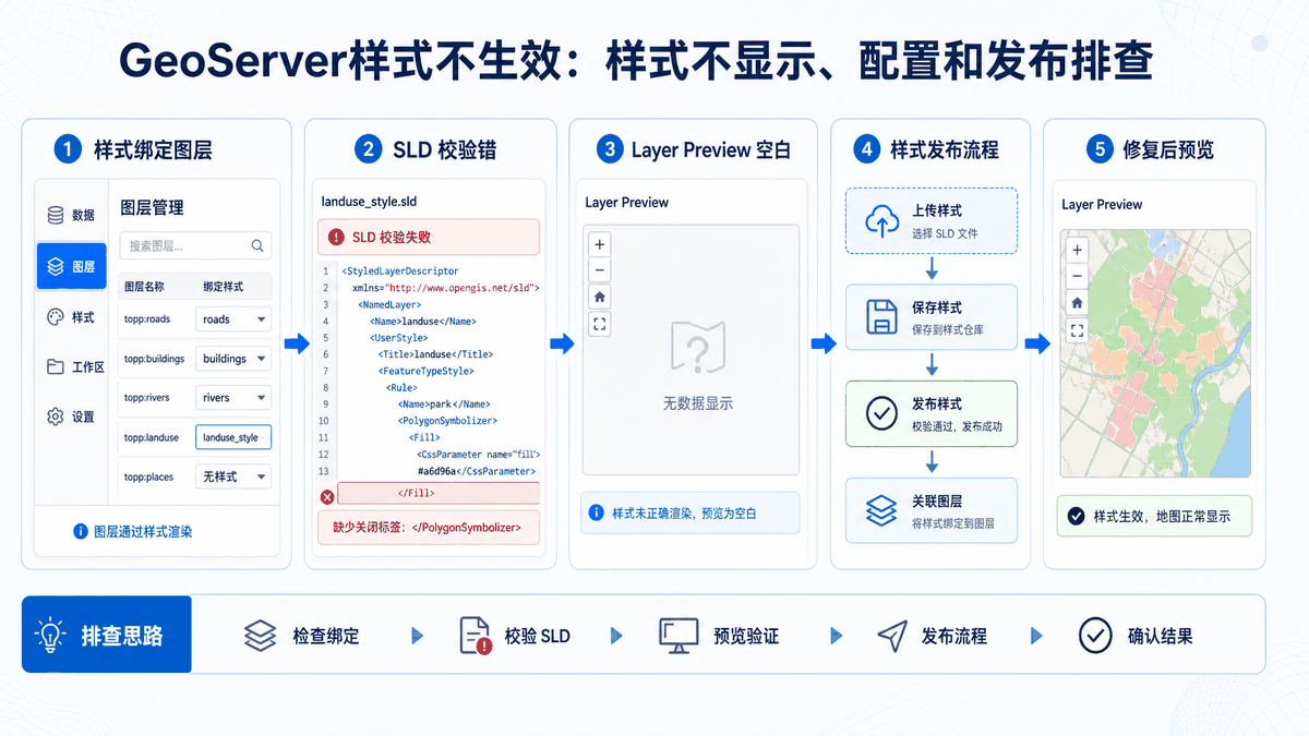 GeoServer样式不生效与geoserver样式不生效教程示意图