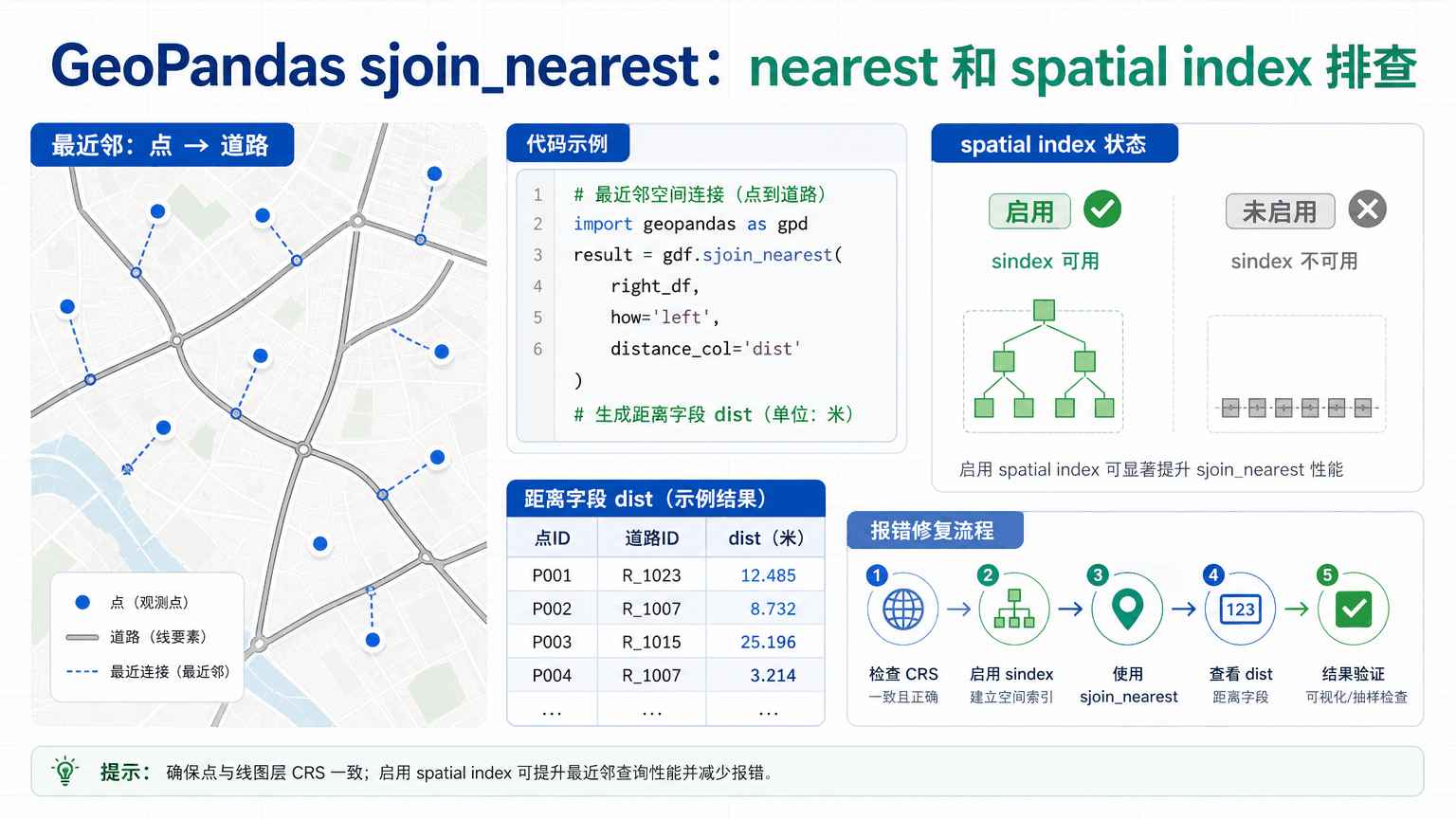 GeoPandas sjoin_nearest与geopandas sjoin_nearest教程示意图