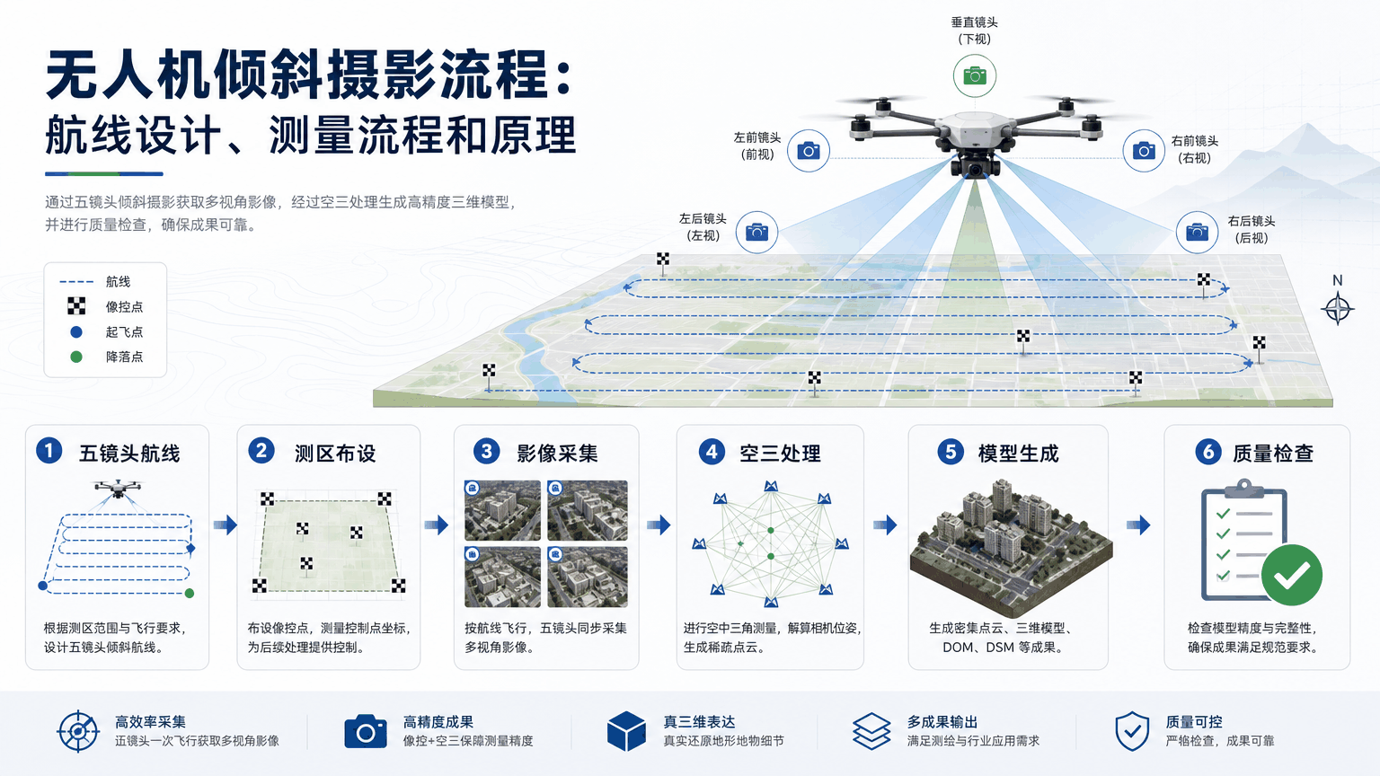 无人机倾斜摄影流程与无人机倾斜摄影流程教程示意图
