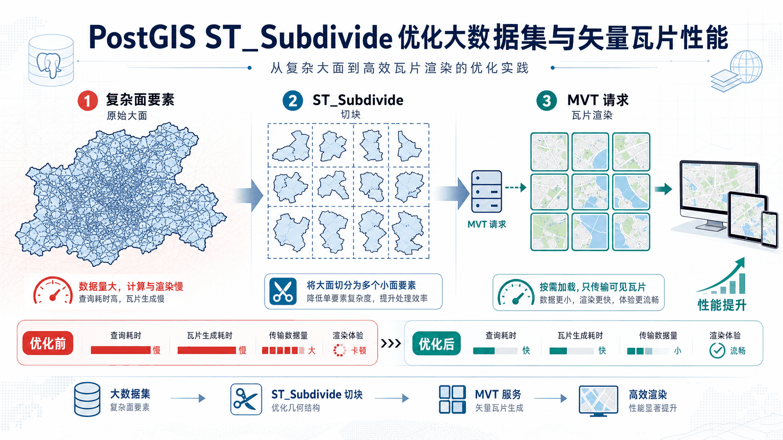 PostGIS ST_Subdivide优化与postgis st_subdivide优化教程示意图