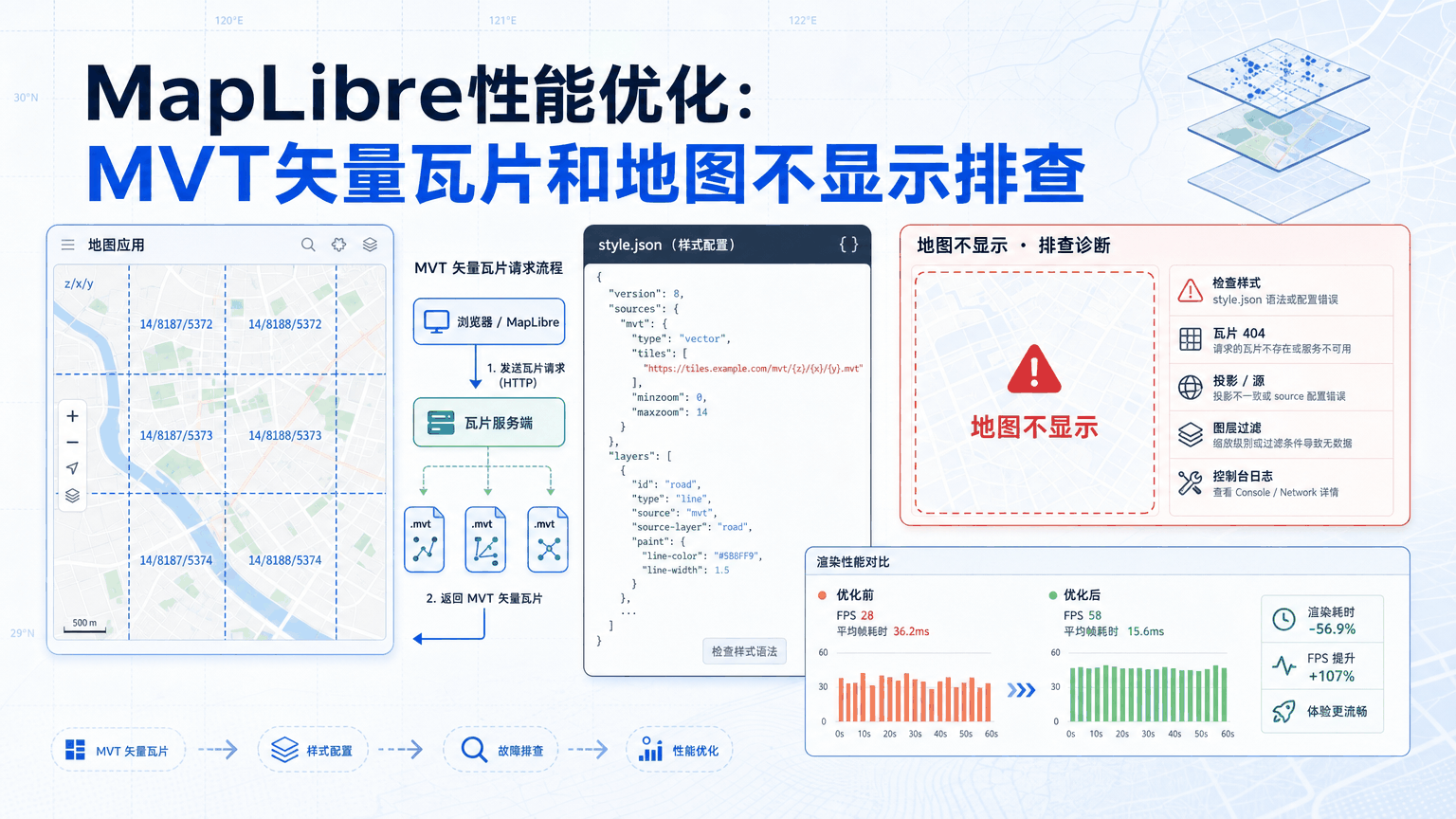 MapLibre性能优化与maplibre性能优化教程示意图