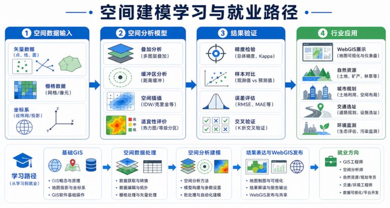 空间建模与应用技术就业前景解析 空间建模入门学习路径