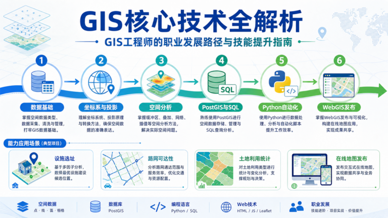 GIS核心技术与GIS工程师技能提升路线图