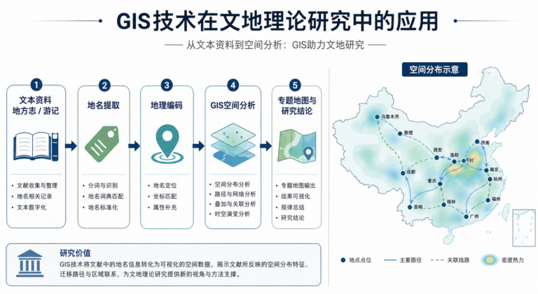 GIS技术在文地理论研究中的应用与GIS方法在文地理论研究中的实践流程
