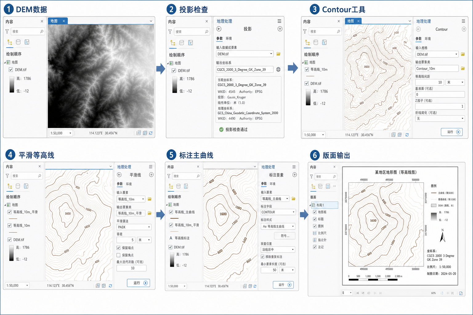 专业的等高线图怎么制作 ArcGIS快速生成等高线流程