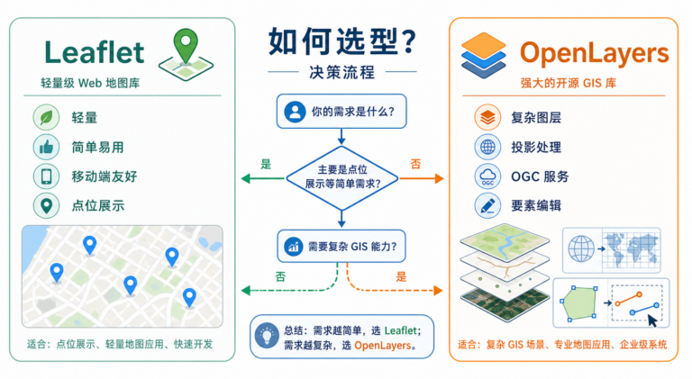 Leaflet和OpenLayers选哪个 WebGIS框架对比