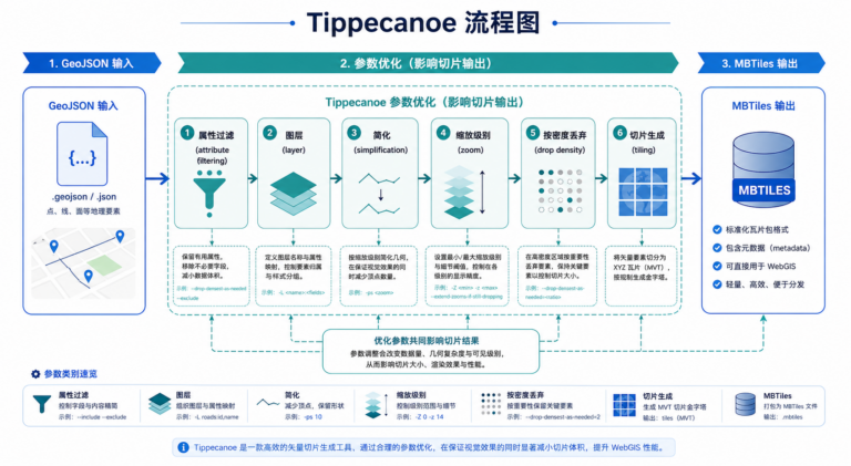 Tippecanoe切片太慢参数优化与GeoJSON切片慢排查流程