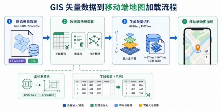 矢量切片包制作流程与移动端地图加载慢优化