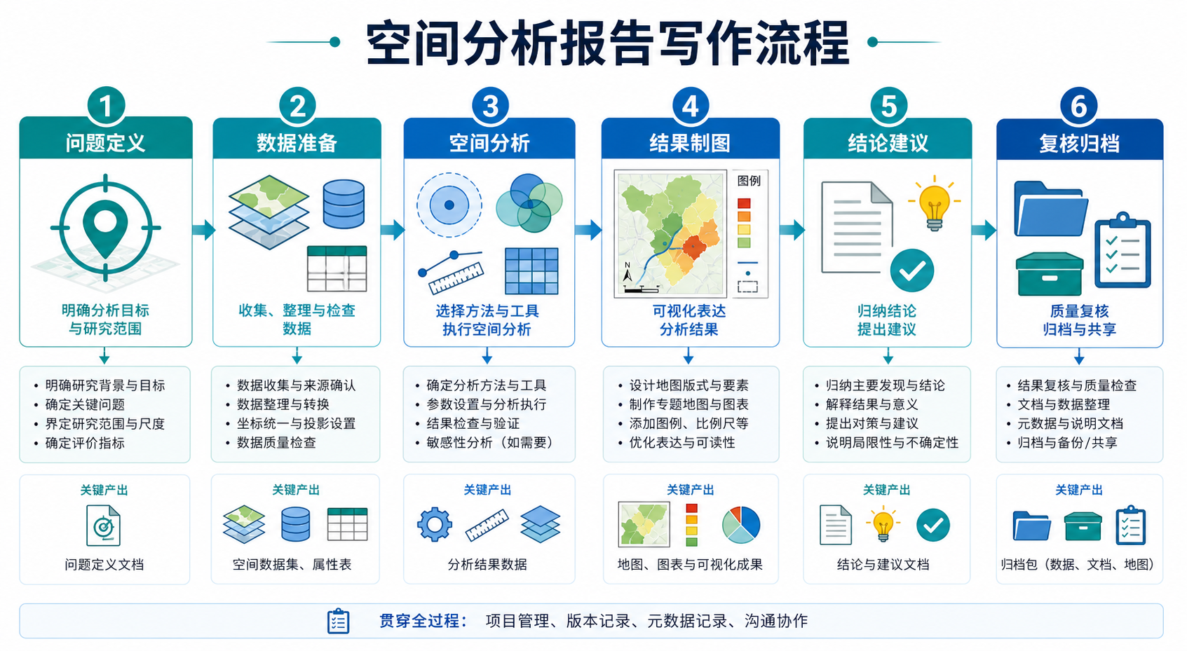GIS空间分析报告怎么写 空间分析报告核心框架流程图