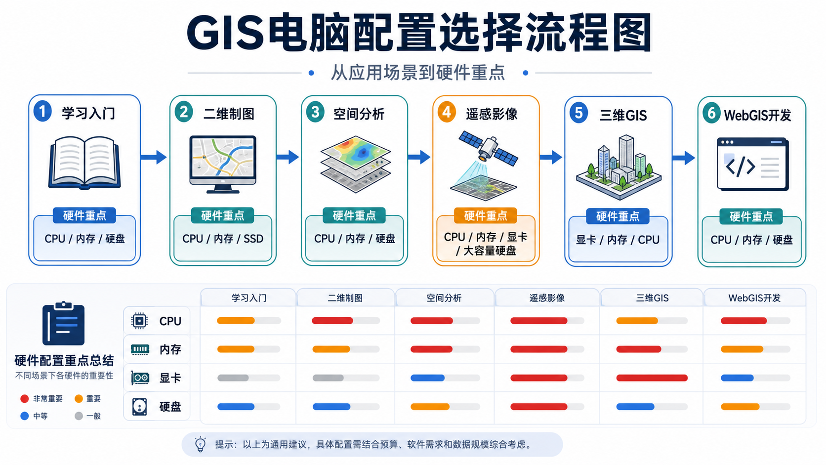 学GIS电脑配置怎么选 GIS电脑显卡内存要求