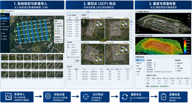 Pix4D空三加密失败 像控点具体怎么刺教程示意图