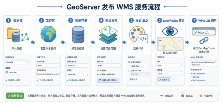 GeoServer发布地图 WMS服务配置流程