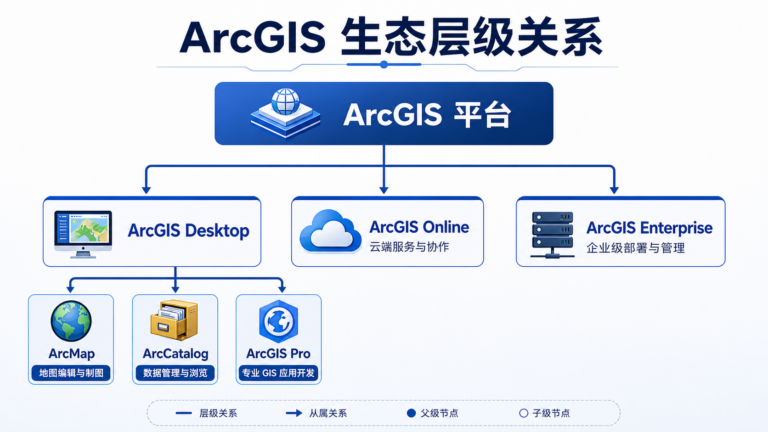 ArcMap和ArcGIS一样吗 ArcMap和ArcGIS区别示意图