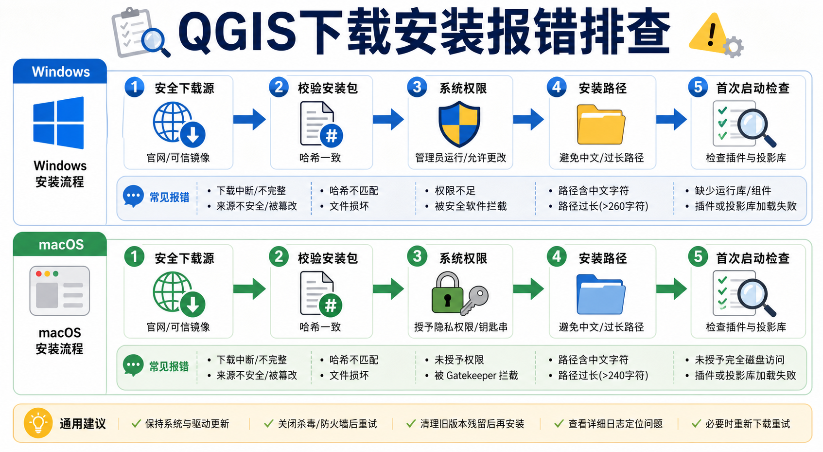 QGIS下载安装总报错 Windows macOS避坑教程与安全下载源