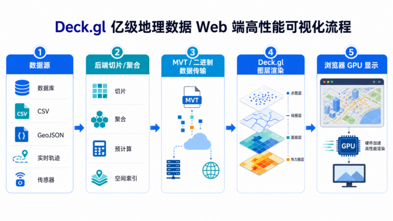 Deck.gl 亿级地理数据渲染卡顿与 Web端高性能可视化流程