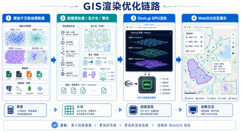 Deck.gl千万级地理数据渲染与WebGIS可视化卡顿优化流程