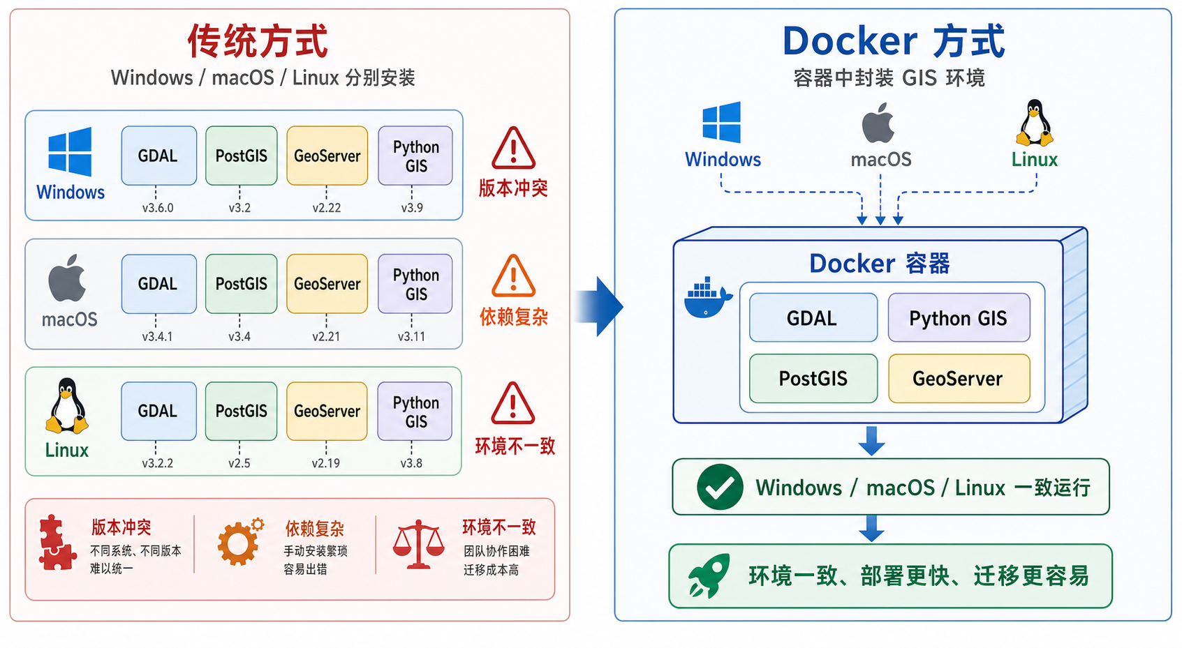 Docker到底是什么 GIS项目环境配置 Docker多平台实战指南