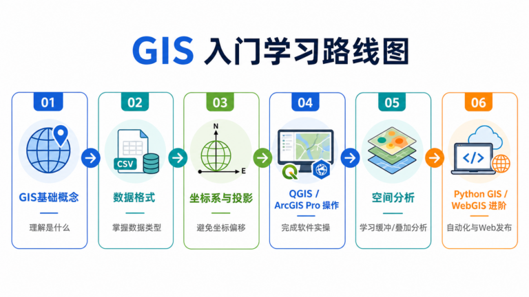 GIS零基础入门 GIS基础知识学习路线图