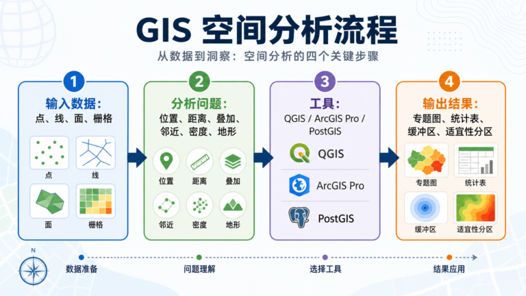 空间分析名词解释与GIS空间分析实操流程