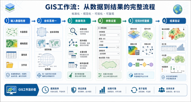 空间分析结果不准与空间分析建模精度提升流程图