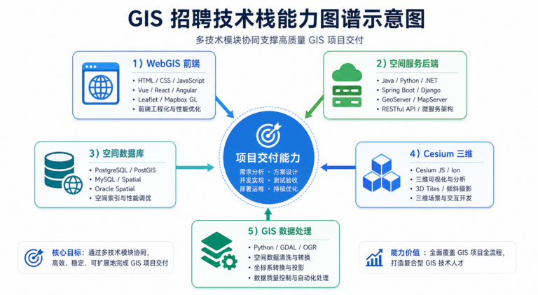 GIS开发工程师招聘 WebGIS与Cesium实战能力图谱