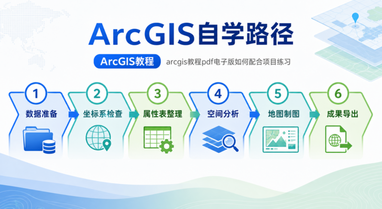 ArcGIS教程自学路径与arcgis教程pdf电子版学习流程