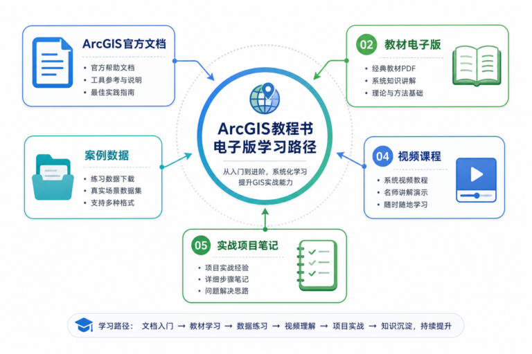 ArcGIS教程书电子版去哪找与ArcGIS教程书资源合集学习路径
