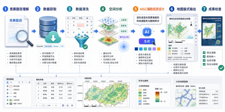 GIS技能大赛进阶数据处理与AIGC制图工作流