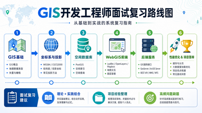 GIS开发工程师招聘考什么 大厂GIS面试高频真题复习路线图