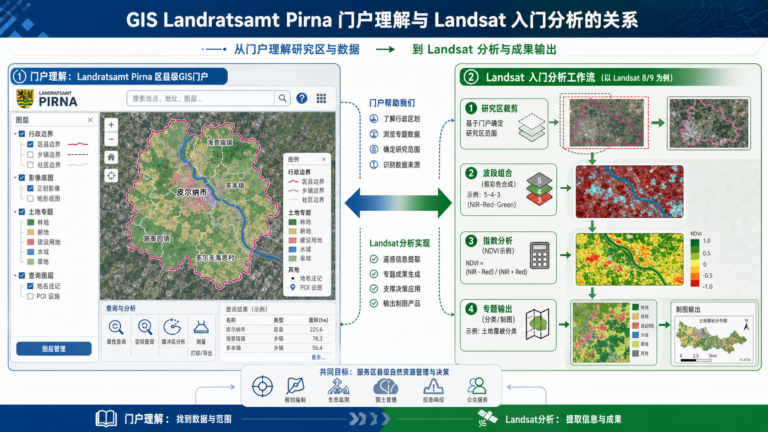 gis Landsat入门指南与gis landratsamt pirna应用流程示意图