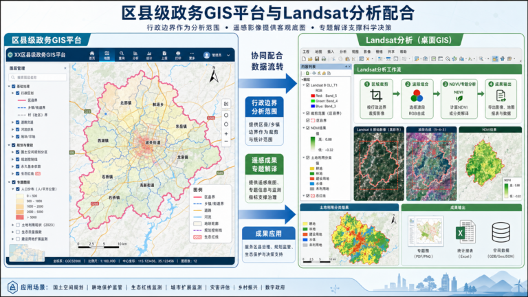 gis landratsamt dachau解析与gis Landsat应用入门流程示意图